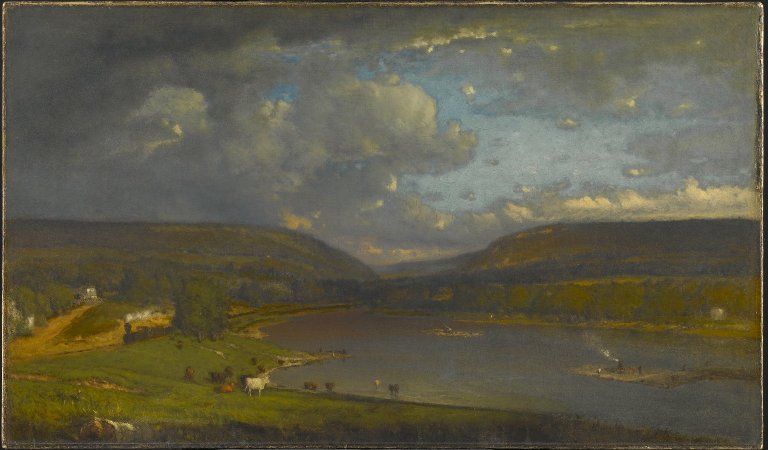 George Inness On the Delaware River